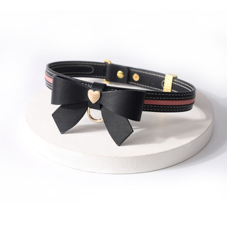 Поводок LOCKINK SEVANDA Love Heart Butterfly Leather Collar Set - Black || Повідець LOCKINK SEVANDA Love Heart Butterfly Leather Collar Set - Black