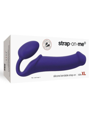 Безремневой страпон Strap-On-Me Violet XL, полностью регулируемый, диаметр 4,5см || Безремінний страпон Strap-On-Me Violet XL, повністю регульований, діаметр 4,5 см