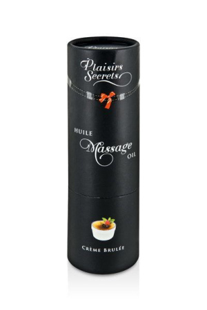 Массажное масло Plaisirs Secrets Creme Brulee (59 мл) с афродизиаками съедобное, подарочная упаковка || Масажна олія Plaisirs Secrets Creme Brulee (59 мл) з афродизіаками їстівна, подарункове паковання