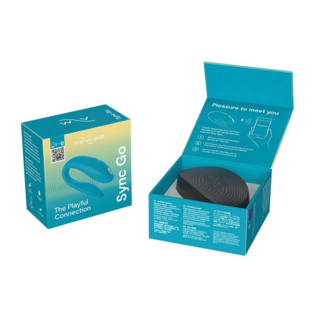 Смарт-вибратор для пар We-Vibe Sync GO Turquoise || Смарт-вібратор для пар We-Vibe Sync GO Turquoise