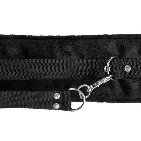 Набор ошейник с поводком и маска Art of Sex – Soft Touch Light, черный || Набір нашийник з повідцем та маска Art of Sex – Soft Touch Light, чорний