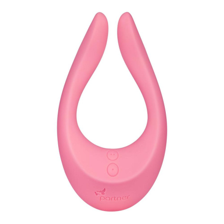 Вибратор для пар Satisfyer Endless Joy Pink, 3 независимых мотора, многофункциональный || Вібратор для пар Satisfyer Endless Joy Pink, 3 незалежні мотори, багатофункціональний