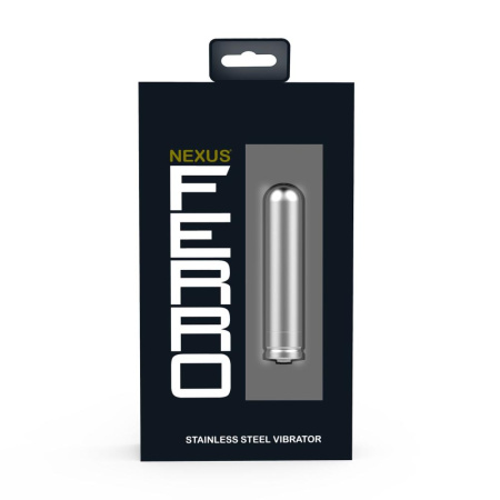 Металлическая матовая вибропуля 2в1 Nexus Ferro || Металева матова вібропуля 2в1 Nexus Ferro