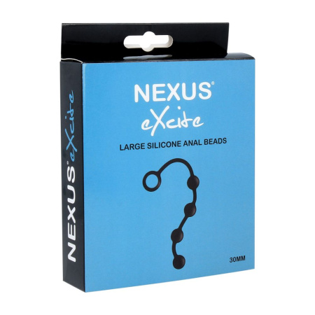 Анальные шарики Nexus Excite Large Anal Beads, силикон, макс. диаметр 3 см || Анальні кульки Nexus Excite Large Anal Beads, силікон, макс. діаметр 3 см